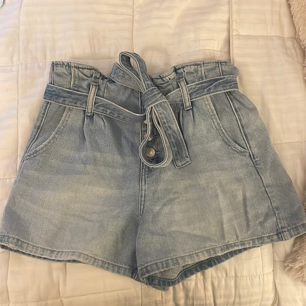 Light wash paper bag American eagle shorts size 2